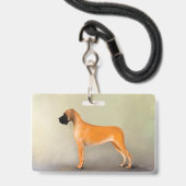 Badge Pour exposants Dogue (Avant avec lanière)