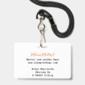 Badge Pour exposants Dogue (Arrière avec lanière)