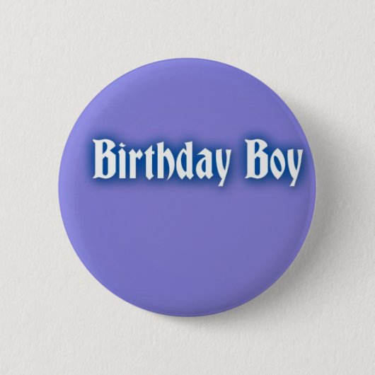 Badge pour garçon d'anniversaire (Devant)