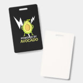 Badge Powered by Avocado (Avant & arrière)
