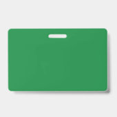 Badge Pratique Green White School Restroom Pass (Dos)