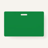 Badge Pratique Green White School Restroom Pass (Dos)