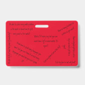 Badge Préférerais-tu ? (Arrière)