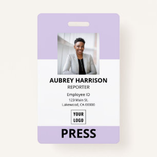 Badge Presse simple ID photo d'entreprise