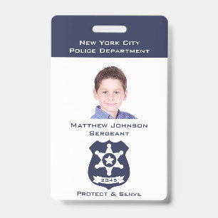 Badge Prétendre un insigne de police pour les enfants av