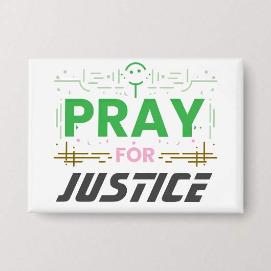 Badge Priez pour la justice (Recto)