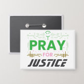 Badge Priez pour la justice (Recto/Verso)