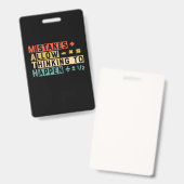 Badge Prof de maths Pensée mathématique à avoir lieu (Avant & arrière)