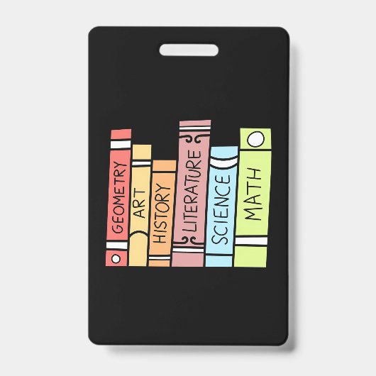 Badge Professeur Cadeaux | Retour à l'école à la maison (Face)