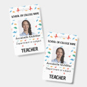 Badge Professeur d'aventure dinosaure (Avant & arrière)