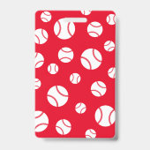 Badge professeur de baseball Carte de sortie couleurs de (Avant)