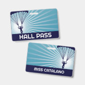 Badge Professeur de parachutisme laissez-passer (Avant & arrière)