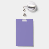 Badge Professeur de photo d'école violet et blanc (Arrière avec rétractable)