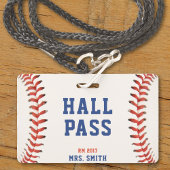 Badge Professeur d'école de baseball softball élève bill