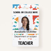 Badge Professeur Dinosaur (Dos)