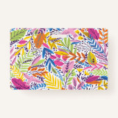 Badge Professeur floral moderne - Personnel enseignant - (Dos)