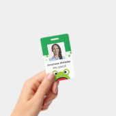 Badge Professeur Grenouille Jardin d'Enfants (Manuel / portable)