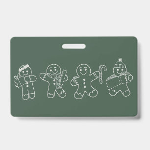 Badge Professeur pain d'épice Noël Vacances Professeur X