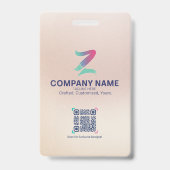 Badge Professional Corporate Executive Photo Business (Back)