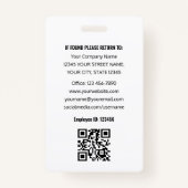 Badge Professional ID Photo Logo Employee Staff Black (Dos)