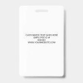 Badge Professional Staff Custom Business Logo Employee (Arrière)