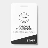 Badge Professional Staff Custom Business Logo Employee (Avant)
