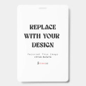 Badge professionnel 4" x 6" (Arrière)