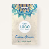 Badge professionnel de la beauté moderne (Devant)