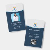 Badge Professionnel de la santé (Avant & arrière)