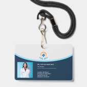 Badge Professionnel de la santé (Avant avec lanière)