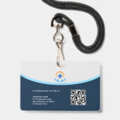 Badge Professionnel de la santé (Arrière avec lanière)