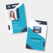 Badge professionnel personnalisé (Avant & arrière)