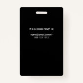 Badge professionnel photo du logo de la presse (Dos)