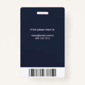 Badge professionnel photo du logo de la presse (Dos)