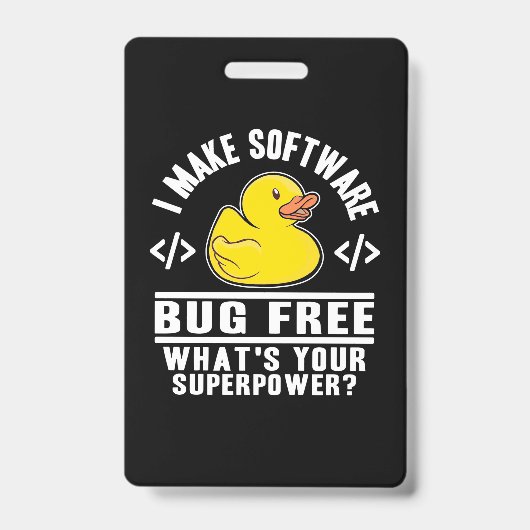 Badge Programmer rendre le logiciel sans bogue (Avant)