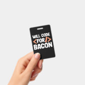 Badge Programmeur codera pour du bacon (Manuel / portable)