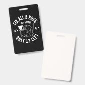 Badge Programmeur Corrigez Les 5 Bogues (Avant & arrière)