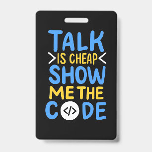Badge Programmeur Montre Moi Le Code