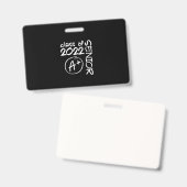 Badge Promotion 2022 Diplômé A+ (Avant & arrière)