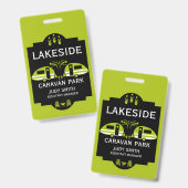 Badge Promotion de camping-caravaning (Avant & arrière)