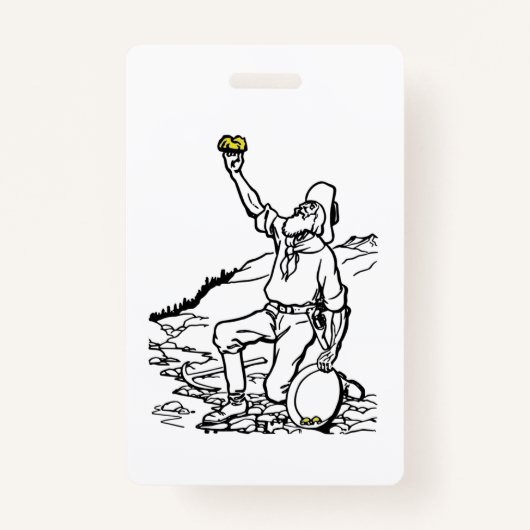 Badge Prospecteur Gold Miner (Devant)