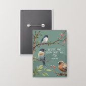 Badge Psaume 46:10 Bible chrétienne Verse Image (Recto/Verso)