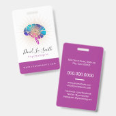 Badge Psychologue / Neurologue (Avant & arrière)