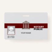 Badge Public notaire (Devant)