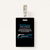 Badge Puissance de lavage de pression photo Super nettoy (Dos avec clip)
