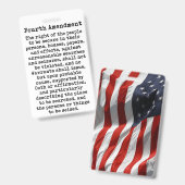 Badge Quatrième amendement - Constitution des États-Unis (Avant & arrière)