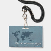 Badge Que l'aventure commence (Avant avec lanière)