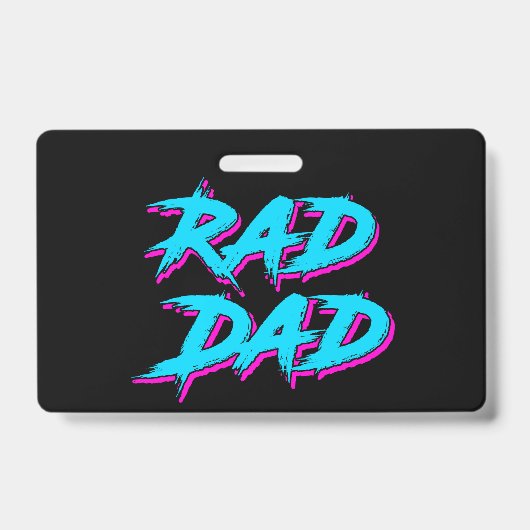 Badge Rad Papa Retro 80's (Avant)