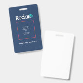 Badge RadarQR (Avant & arrière)