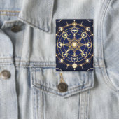 Badge Radiance Divine – Mandala Doré de l'Éveil (Insitu)
